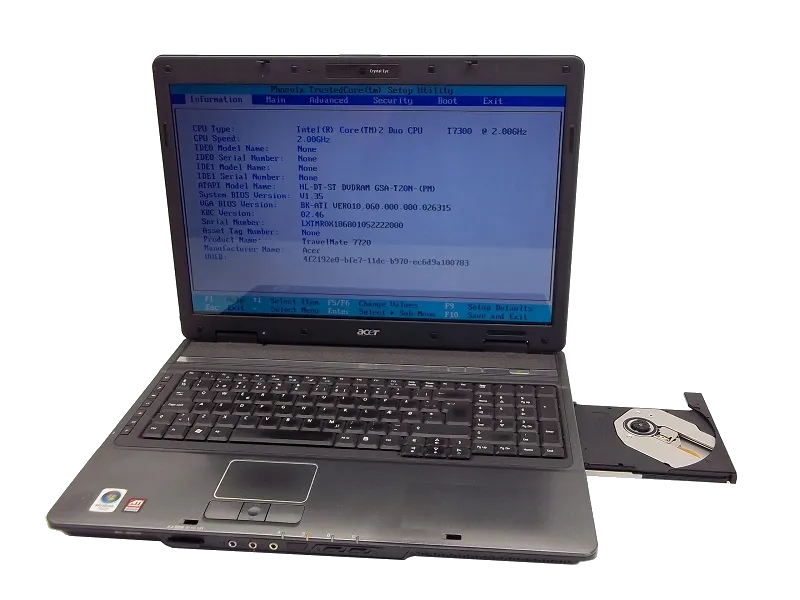 Установка драйверов Acer TravelMate 7720